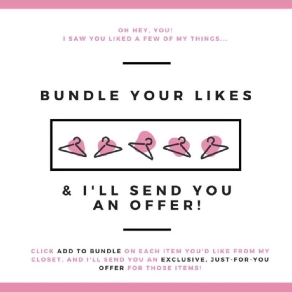 Bundle Up!!Bundle at least 2 items,receive 15% off